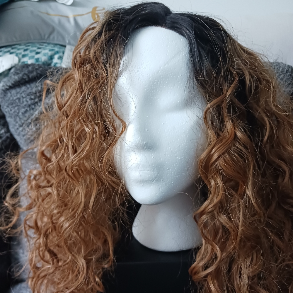 Human hair blend Wig B27